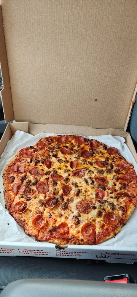 Sausage and Pepperoni Pizza